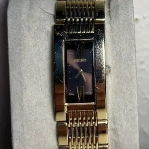 Seiko Tressia Brown/Gold Toned Stainless Steel 18 mm Women\'s Watch Seiko Women main image 3